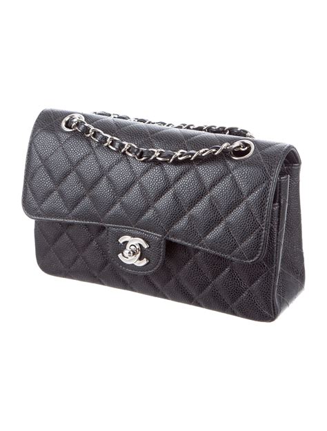 chanel flap bag caviar small|Small classic handbag, Grained calfskin & gold.